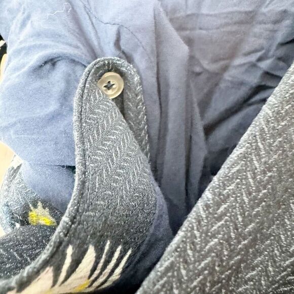 Free People Floral Wrap Lost in Your Midi Blue Asymmetrical Button Dress Size XS - Picture 11 of 15